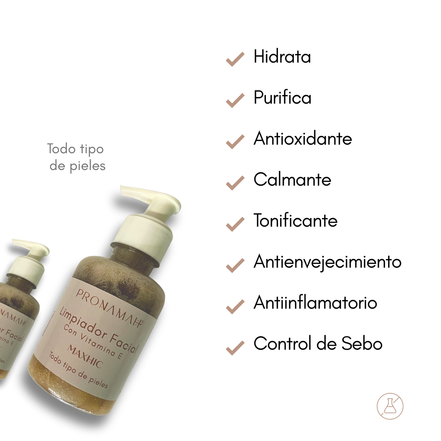 Limpiador Facial - Todo tipo de piel - MAXHIC